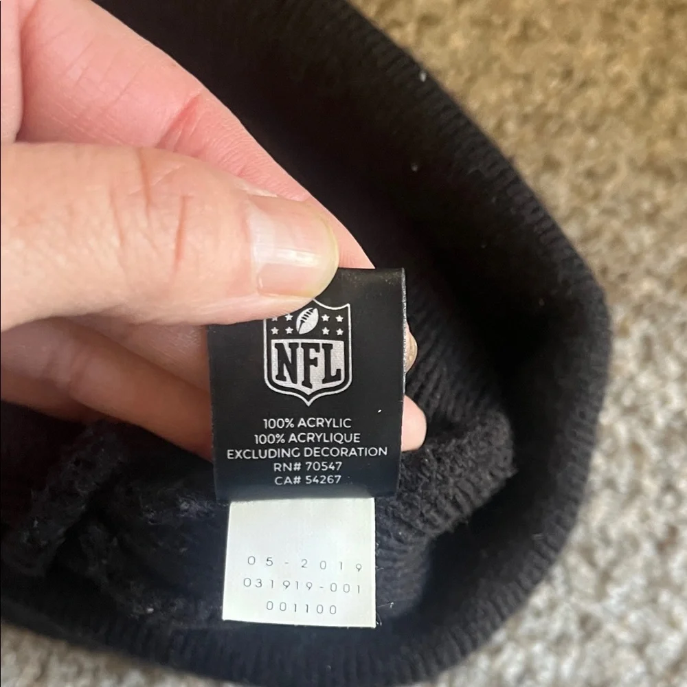 Kids Black Beanie with KC Chiefs Logo